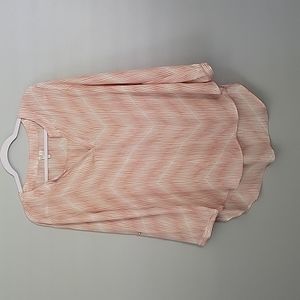Cato Est 1946 Blush Pink Flowy Lightweight womens shirt - size L
